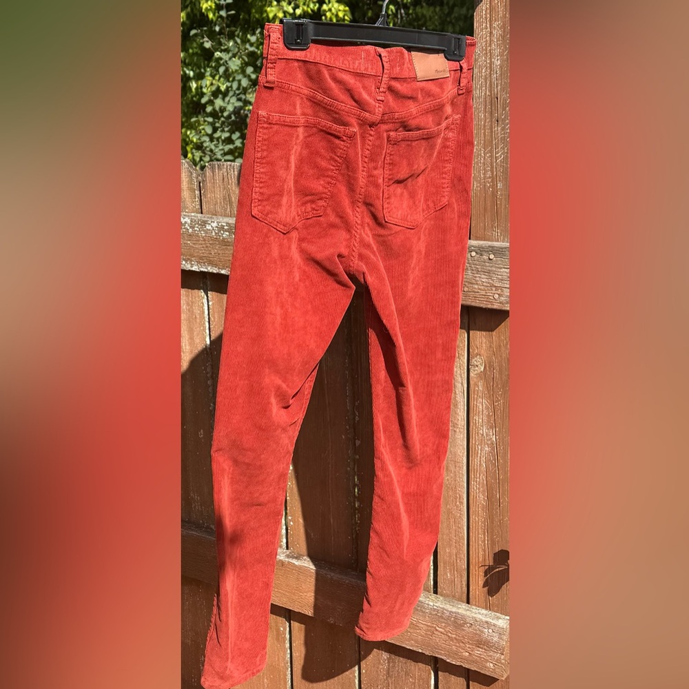 Womens/Juniors Orange/Red Corduroy Pants